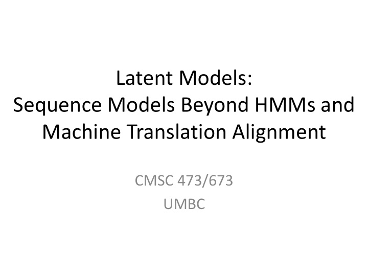 latent models