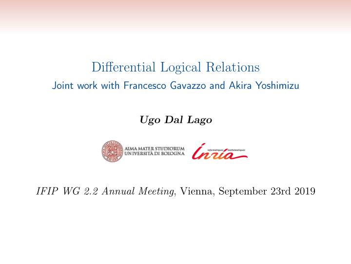 differential logical relations