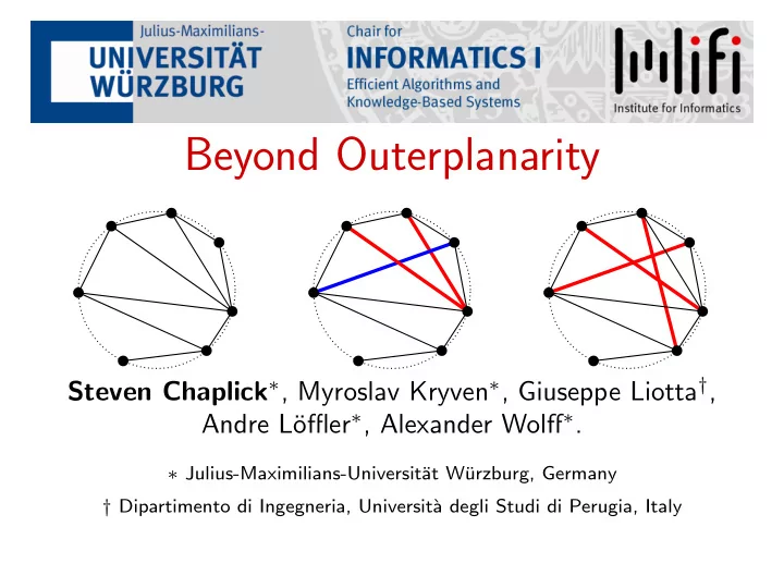 beyond outerplanarity