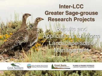 Results and  Applications to Inform  Landscape-scale  Management  How Did We Get Here?  Region 6