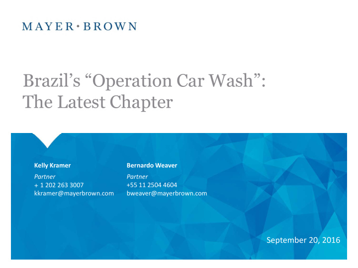 brazil s operation car wash the latest chapter
