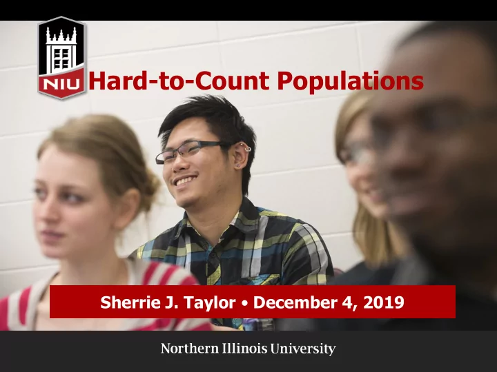 hard to count populations