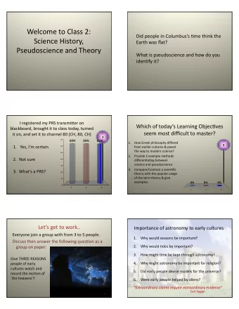 Welcome  to  Class  2:      Did  people  in  Columbuss  &gt;me