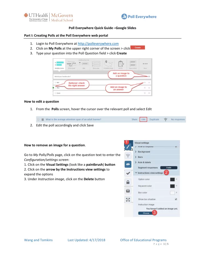 poll everywhere quick guide google slides part i creating