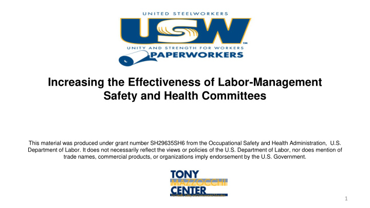 safety and health committees