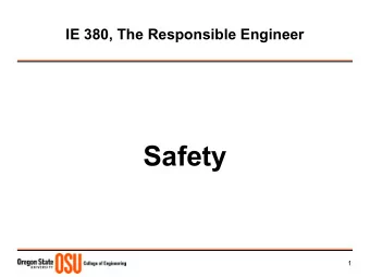Safety  1  Safety:  Yarder Cables  Slides courtesy of Jeff Halbrook,  OSU Forest Engineering PhD