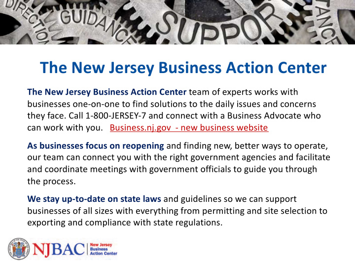 the new jersey business action center