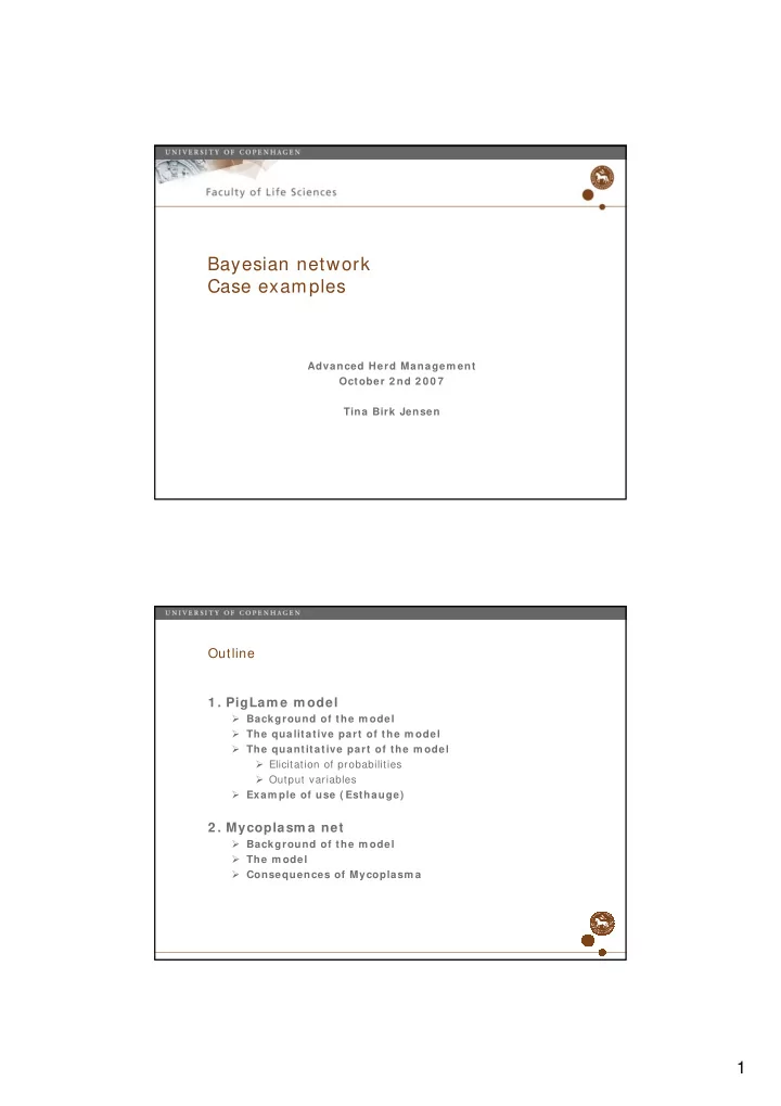 bayesian network case examples