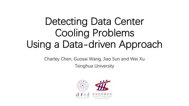 detecting data center cooling problems using a data