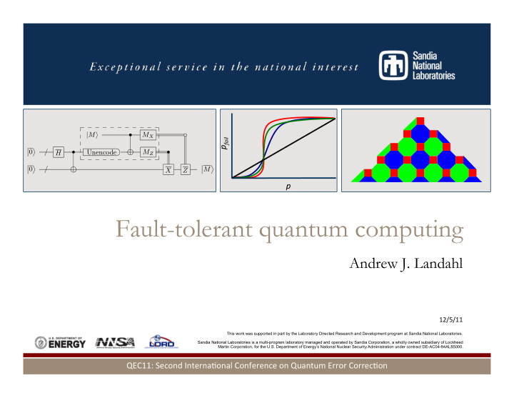 fault tolerant quantum computing