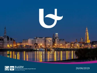 26/06/2019  A new process scheme for  100% chemical recycling of  polyurethanes  Lukasz Pazdur,