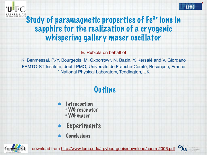 study of paramagnetic properties of fe 3 ions in sapphire