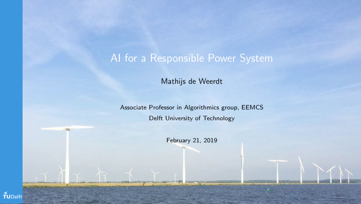 ai for a responsible power system
