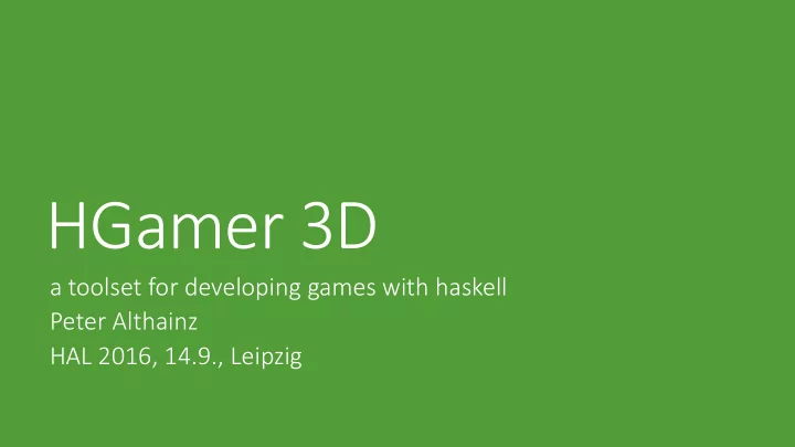 hgamer 3d