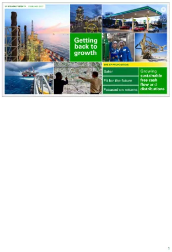 1  Hello everyone and welcome, we are here in London with many in the investor  community, and we