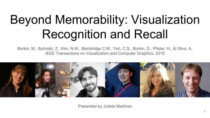 beyond memorability visualization recognition and recall