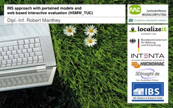 Dipl.-Inf. Robert Manthey  HSMW_TUC at TRECVID Instance Search 2018  13. November 2018  1  General