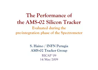 The Performance of the AMS - 02 Silicon Tracker  Evaluated during the  pre-integration phase of the