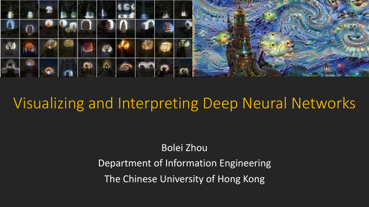 visualizing and interpreting deep neural networks