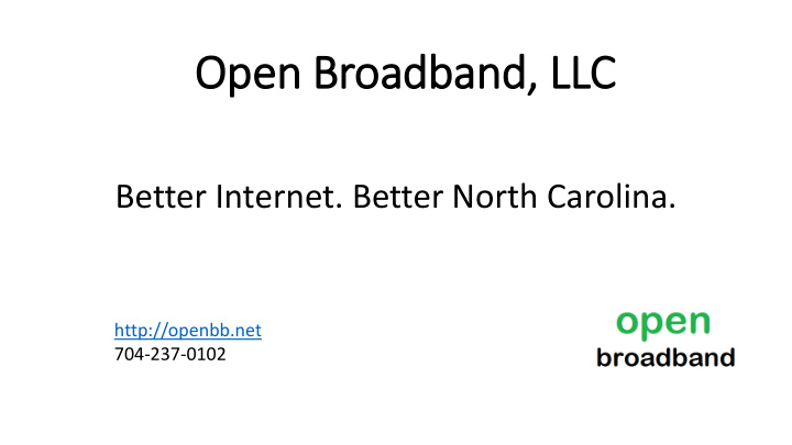 open broadband llc