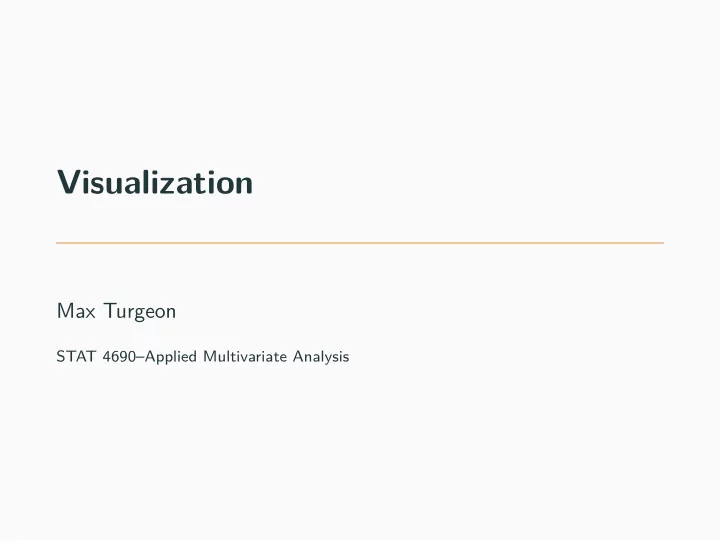 visualization