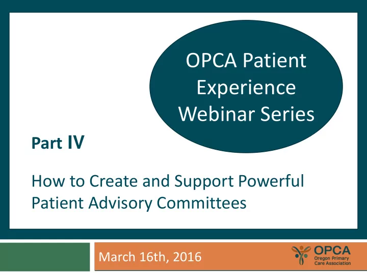 opca patient