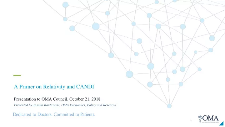 a primer on relativity and candi
