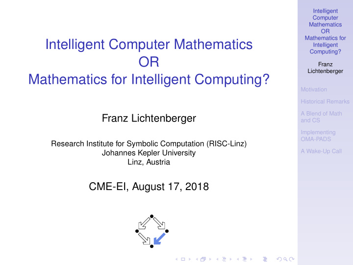 intelligent computer mathematics