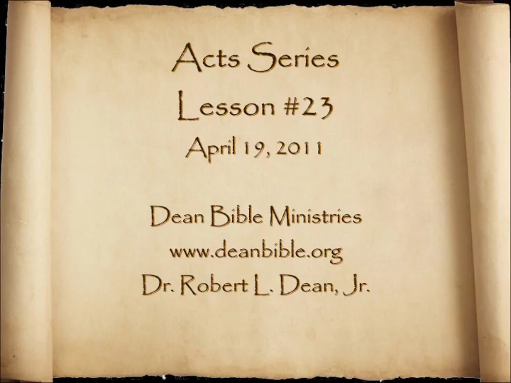 the acts of the apostles to the end of the earth acts 1 8