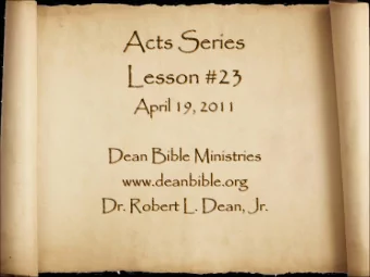 The Acts of the Apostles  To the end of the earth  Acts 1:8  Acts 2:22, Men of Israel,