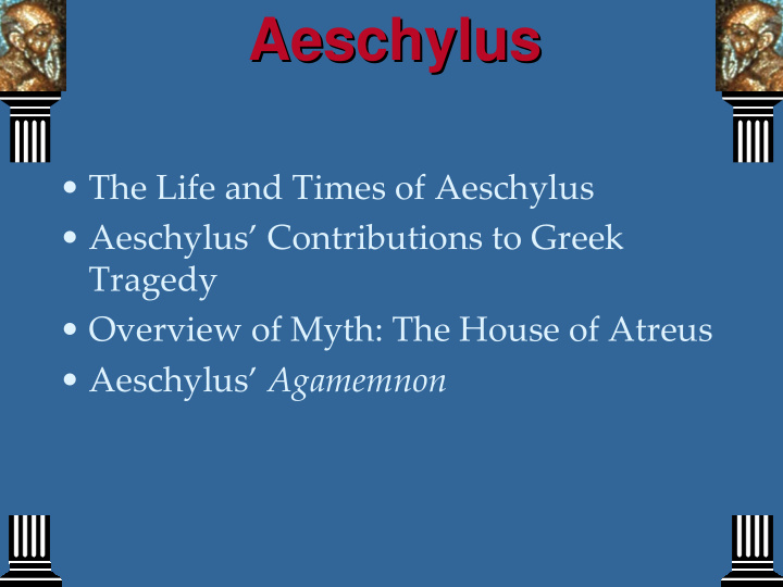 aeschylus aeschylus