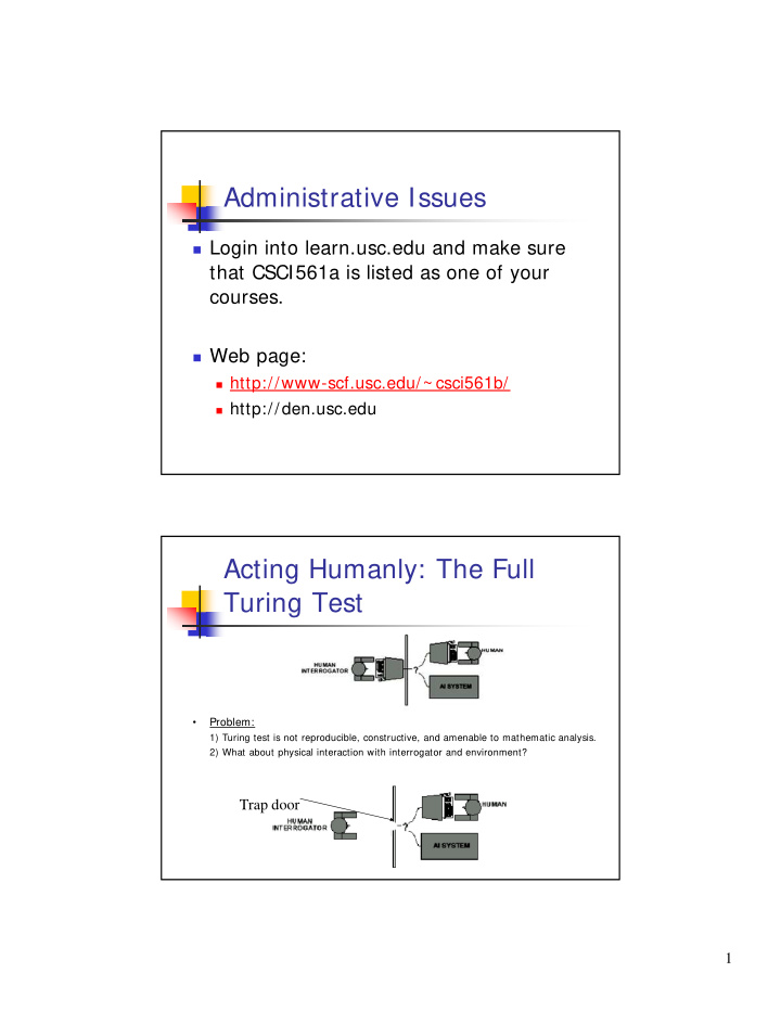 administrative issues