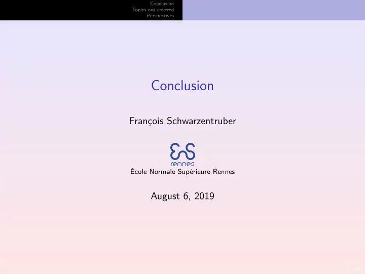 conclusion