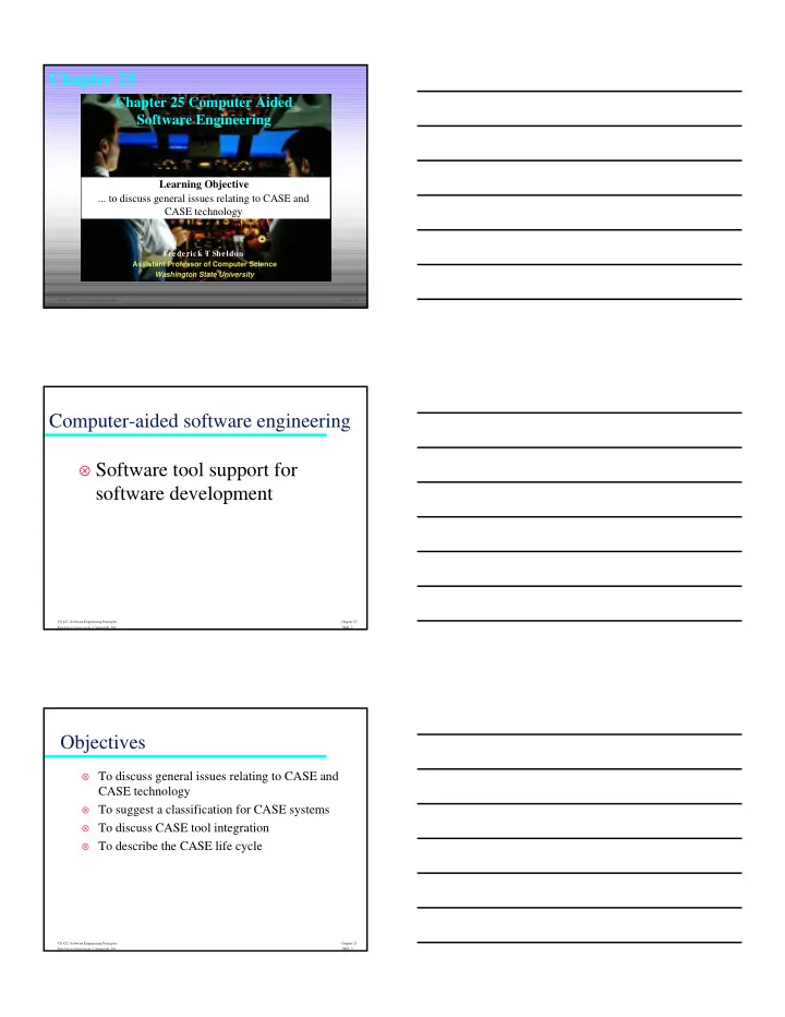 computer aided software engineering software tool support