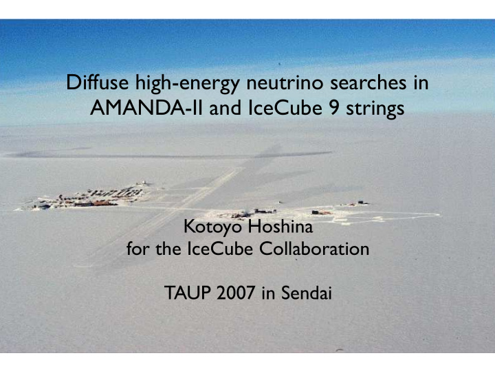 diffuse high energy neutrino searches in amanda ii and