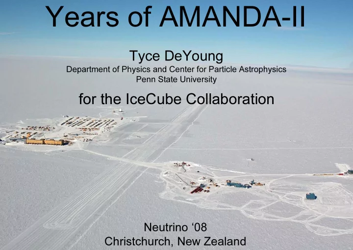 years of amanda ii