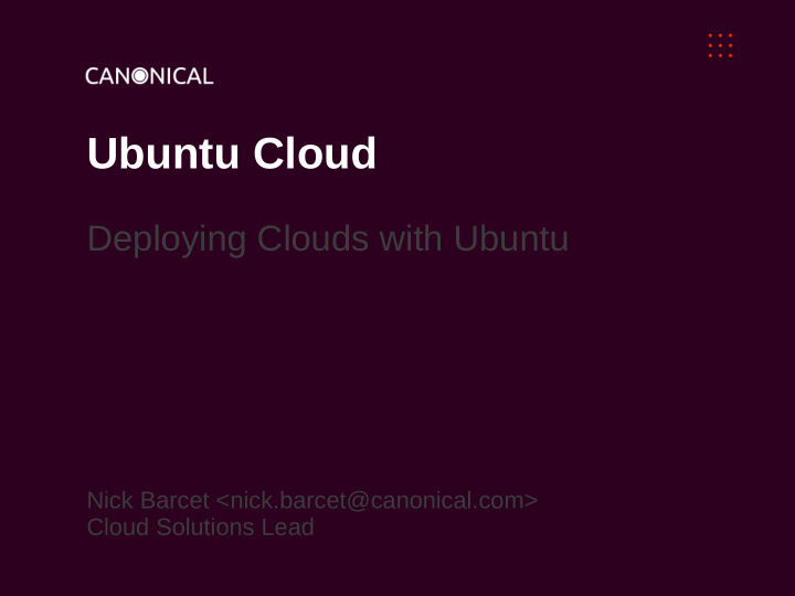 ubuntu cloud