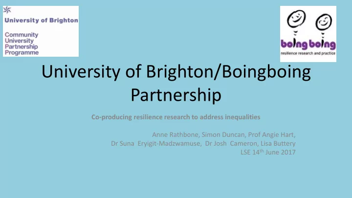 university of brighton boingboing