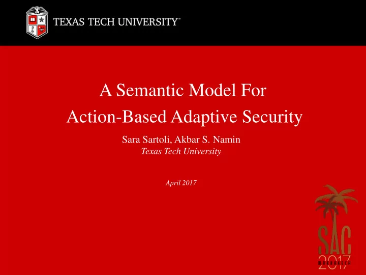 a semantic model for