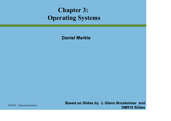 chapter 3 operating systems