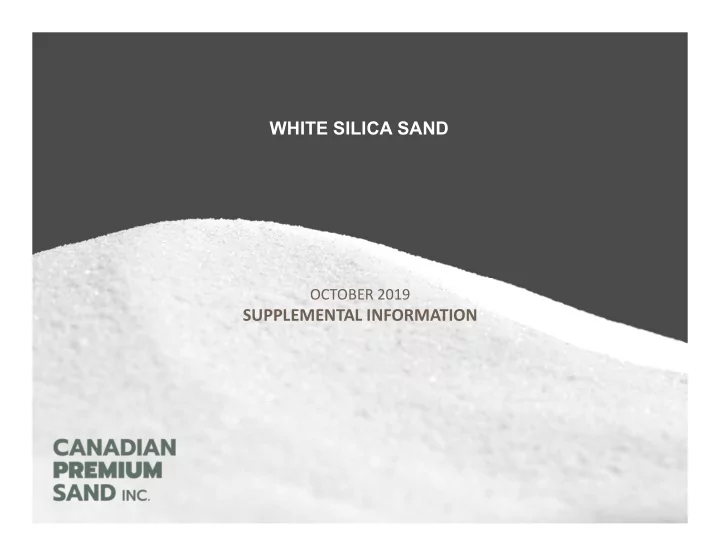 white silica sand