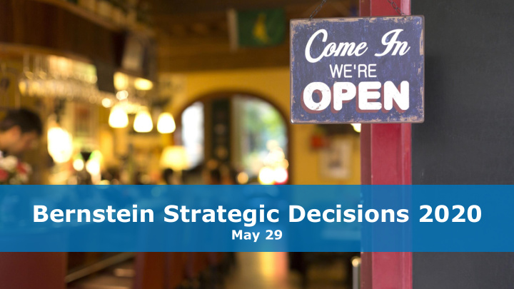 bernstein strategic decisions 2020