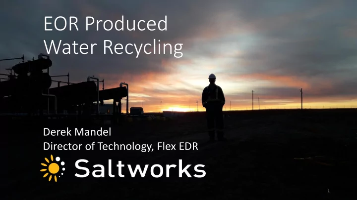 eor produced water recycling