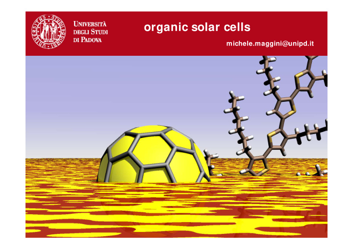 organic solar cells