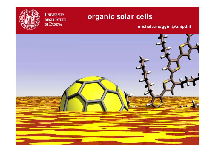 organic solar cells