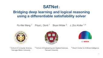 Integratingdeeplearningandlogic  DeepLearning  No constraints on output  Differentiable