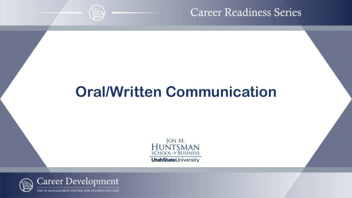 oral written communication from job descriptions