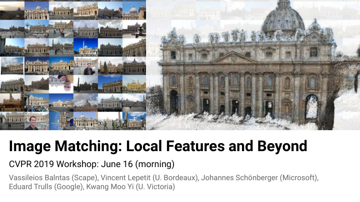 image matching local features and beyond
