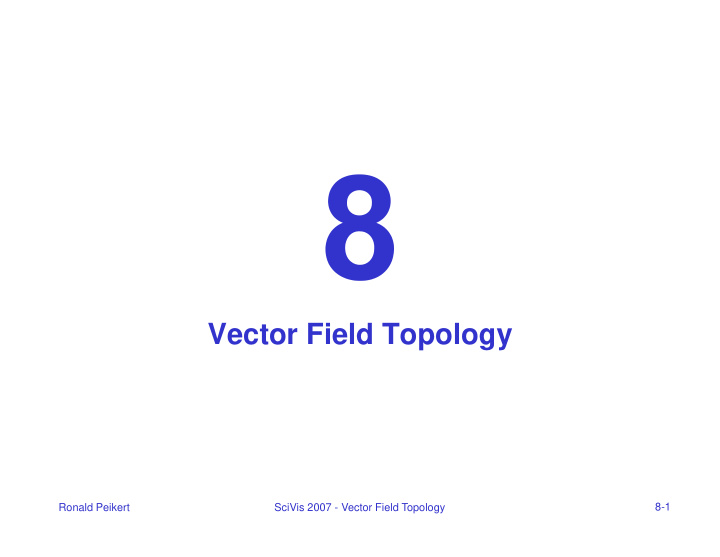 vector field topology