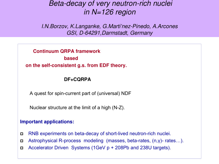 beta decay of very neutron rich nuclei in n 126 region
